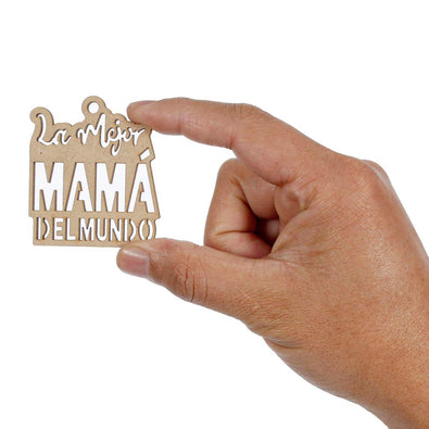 Fantasías Miguel Art.6093 Llavero La Mejor Mamá 5x5.7cm 2pz