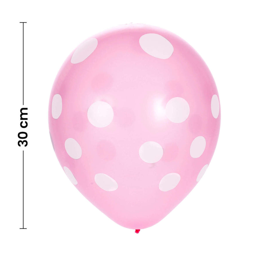 Art.6262 Globo Impreso Con Puntos #12 10pz