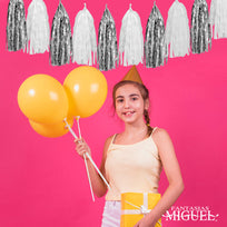 Art.6281 Base Para Globo Con Popote 42cm 10 Juegos
