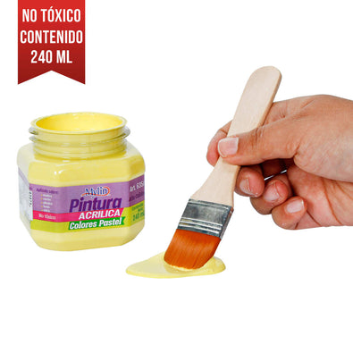 Fantasías Miguel Art.6351 Pintura Acrylica Colores Pastel 240ml 1pz