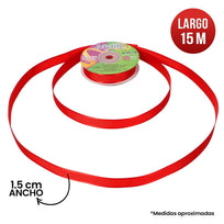 Art.6407 Listón Popotillo Con Orilla De Satín 1.5cm 15m