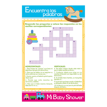 Art.6408 Juegos Baby Shower-Encuentra