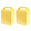 Fantasías Miguel Art.6414 Caja Lonchera 18x12.5x7.5cm 2pz Amarillo