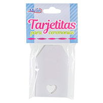 Art.6432 Tarjeta Con Corazón 6.5x4cm 20pz