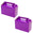 Fantasías Miguel Art.6457 Caja Lonchera 16.5x19.5x9cm 2pz Morado