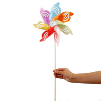 Art.6458 Adorno Rehilete Arcoiris 73x26cm (Diam) Aprox 1pz