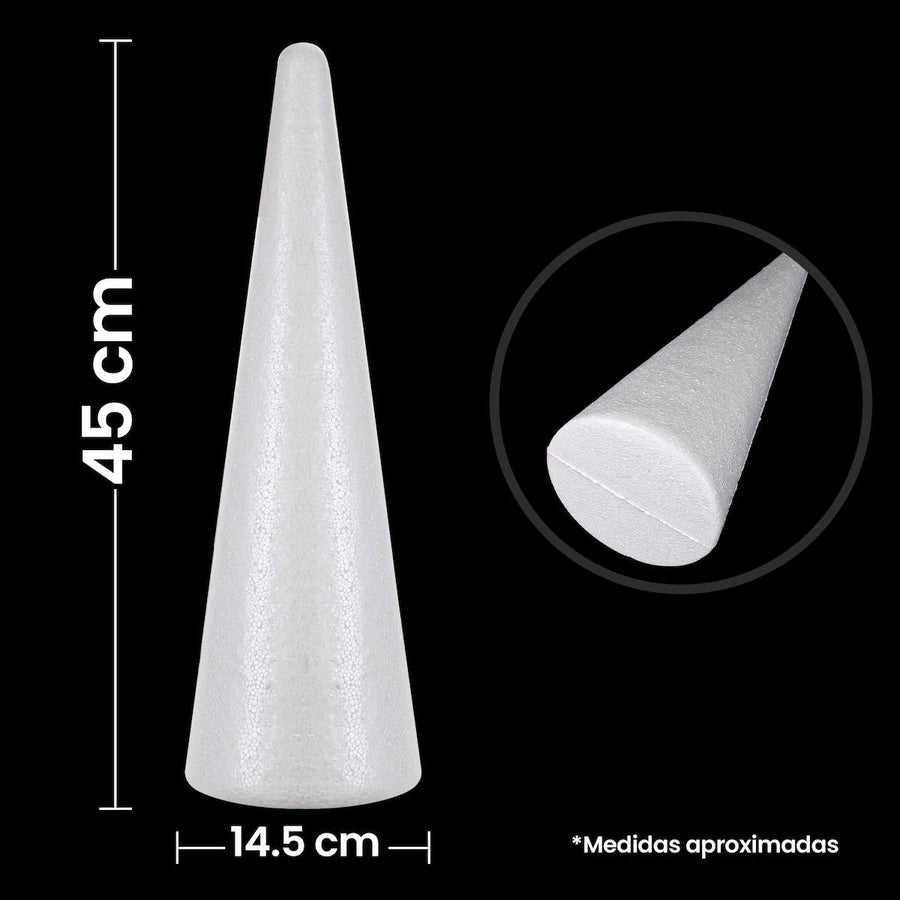 Art.6468 Cono De Unicel 45x14.5cm 1pz
