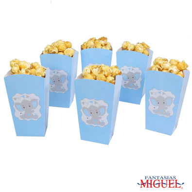 Fantasías Miguel Art.6627 Caja Palomitas Elefante 13.5x7.5x4.5cm 6pz