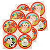 Fantasías Miguel Art.6684 Calcomanía Círculo Granja 4.5x4.5cm 12pz