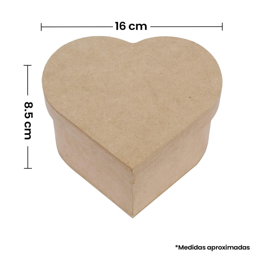 Art.6726 Caja Corazón Chica 8.5x16x16cm 1pz