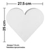 Fantasías Miguel Art.6834 Corazón Ancho Grande 25x27.5x7.5cm 1pz