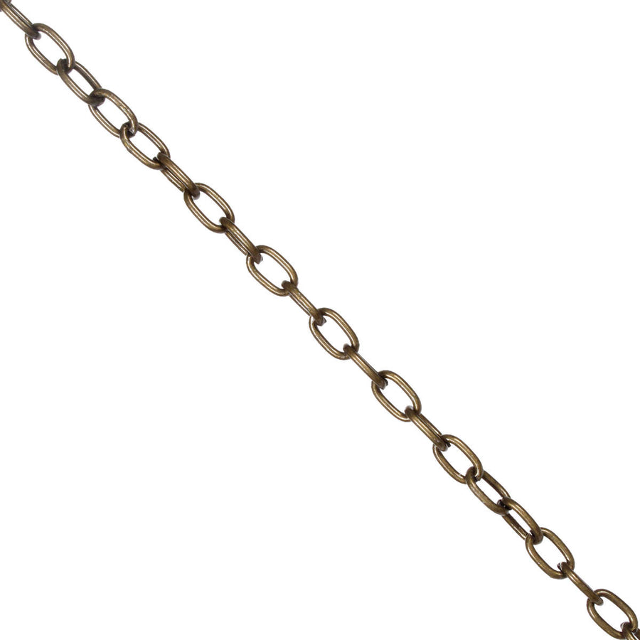 Art.7018 Cadena De Metal Oro Antigüo 11x6mm 25m