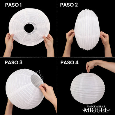 Fantasías Miguel Art.7031 Adorno De Papel Redondo 25cm 1pz