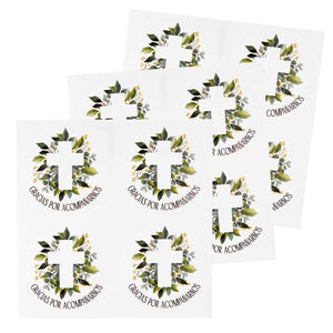 Art.7465 Calcomanía Círculo Cruz