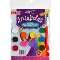Art.7526 Acuarelas 10 Colores  1pz