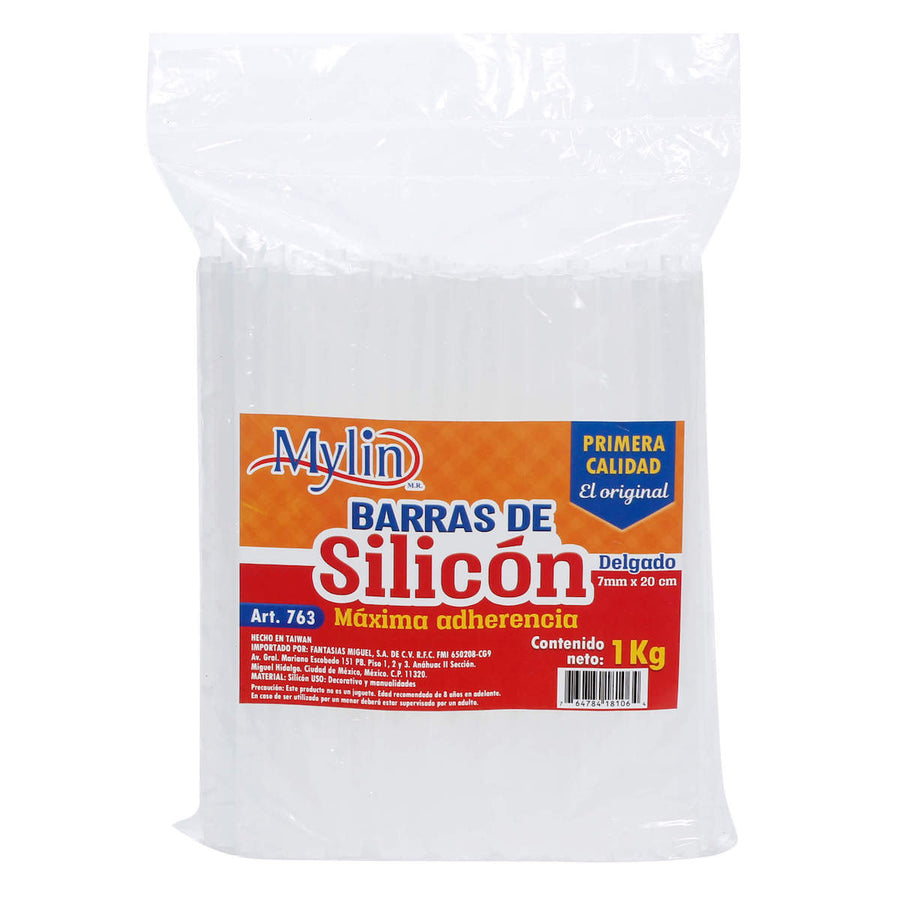 Art.763 Barra Silicón Delgado 20cm 1kg