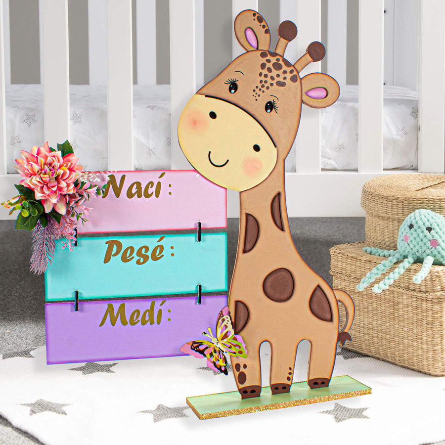Art.7653 Jirafa Con Base 67x31x9cm 1pz