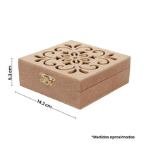 Art.7665 Caja Garigoleada Con Broche 5.3x14.2x14.7cm 1pz