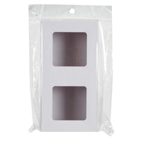Art.7722 Caja De Cartón/Pvc 2 Divisiones 6x20x10cm 1pz
