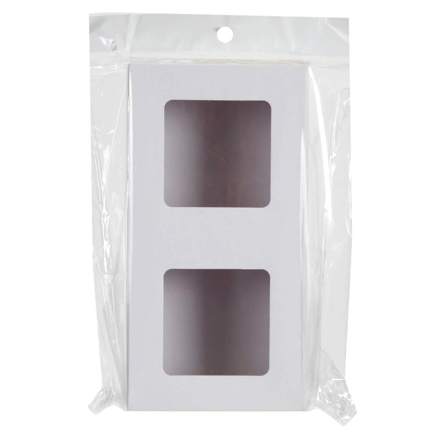 Art.7722 Caja De Cartón/Pvc 2 Divisiones 6x20x10cm 1pz
