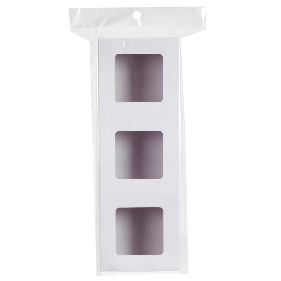 Art.7726 Caja De Cartón/Pvc 3 Divisiones 6x30x10cm 1pz