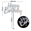 Fantasías Miguel Art.7819 Pick Happy Birthday Metalizado 25.9x18cm 1pz