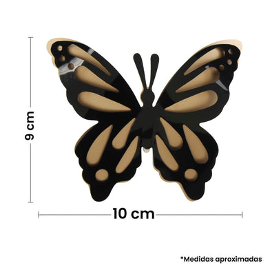 Fantasías Miguel Art.7838 Mariposa De PVC 9x10cm 4pz
