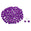 Fantasías Miguel Art.7846 Piedra Acrílica Redonda 8mm 100pz Morado