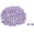 Fantasías Miguel Art.7847 Piedra Acrílica Redonda 12mm 100pz Lavanda