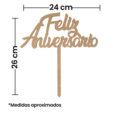 Fantasías Miguel Art.8077 Pick Feliz Aniversario 26x24cm 1pz