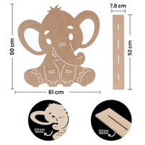 Art.811 Elefante 60x60x8cm 1pz