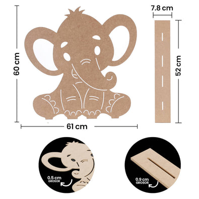 Fantasías Miguel Art.811 Elefante 60x60x8cm 1pz