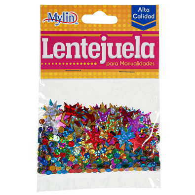 Fantasías Miguel Art.8332 Lentejuela Mixta Círculo/Estrella 15g 1pz