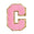 Fantasías Miguel Art.8427 Sticker/Parche Letra Rosa 5.5x5cm    (Aprox) 1pz C