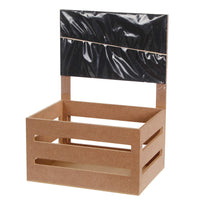 Art.8480 Huacal Con Pizarrón Chico 30x21x16cm 1pz