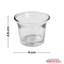 Art.8510 Vaso Decorativo De Cristal aprox 56ml 4.5x6.3cm 1pz