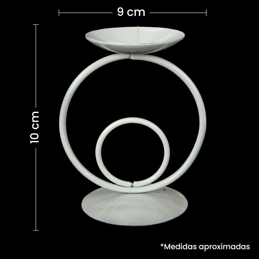 Art.8677 Portavela Círculo 10X9x7cm 1pz