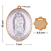 Fantasías Miguel Art.8850 Medalla Virgen De Madera Con Repujado 10x7x4.5cm 1pz
