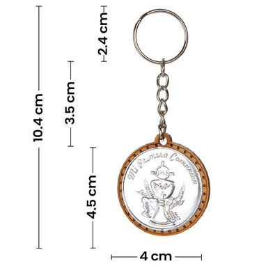 Fantasías Miguel Art.8860 Llavero Primera Comunión Madera Con Repujado 4.5x4cm 1pz