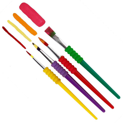 Fantasías Miguel Art.8879 Juego Pinceles Agarradera Plástico Surtido 4pz