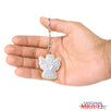 Fantasías Miguel Art.8893 Llavero Ángel Madera Con Repujado 4.6x3.7cm 1pz
