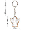 Fantasías Miguel Art.8893 Llavero Ángel Madera Con Repujado 4.6x3.7cm 1pz