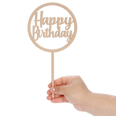 Fantasías Miguel Art.895 Pick Círculo Happy Birthday 23.5x12cm 1pz