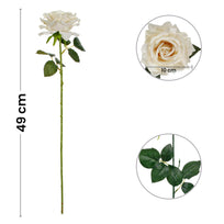 Art.8971 Vara Rosa Fina de Terciopelo 75cm 1pz