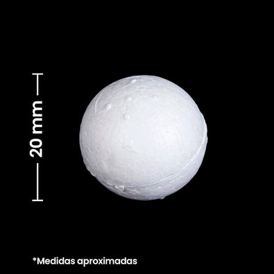 Fantasías Miguel Art.9125 Unicel Esfera 20mm 50pz