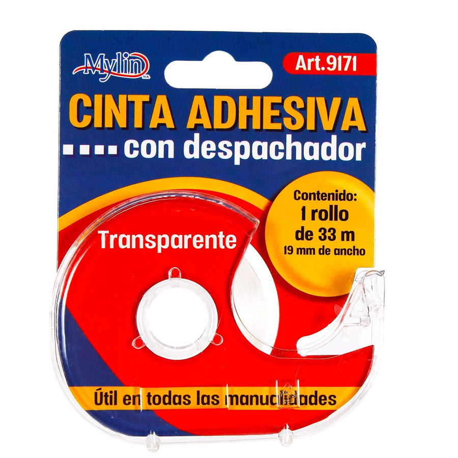 Art.9171 Cinta Adhesiva Con Despachador Transparente 19mm 33m