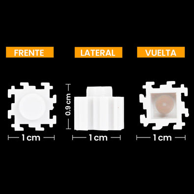 Fantasías Miguel Art.9399 Block 3D Fino 9x11mm (aprox 150pz)