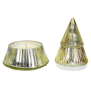 Art.9455 Vela C/Vaso Pino 17.5x12 cm