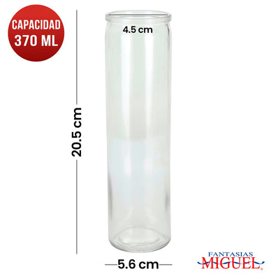 Fantasías Miguel Art.9580 Frasco Cristal     370ml 19.9x5.6cm 1pz