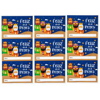 Art.9795 Calcomanía Navideña 6x8.4cm 9pz